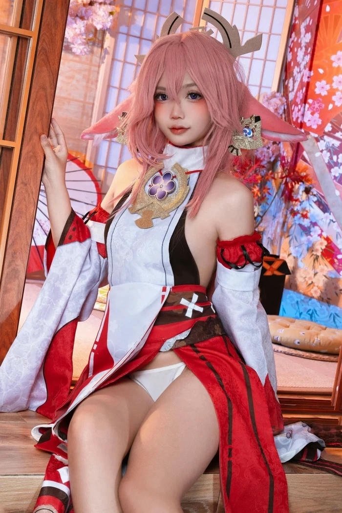 119+ Ảnh Yae Miko cosplay sexy quyến rũ khó rời mắt Cosplay Yae Miko sexy ảnh nhân vật