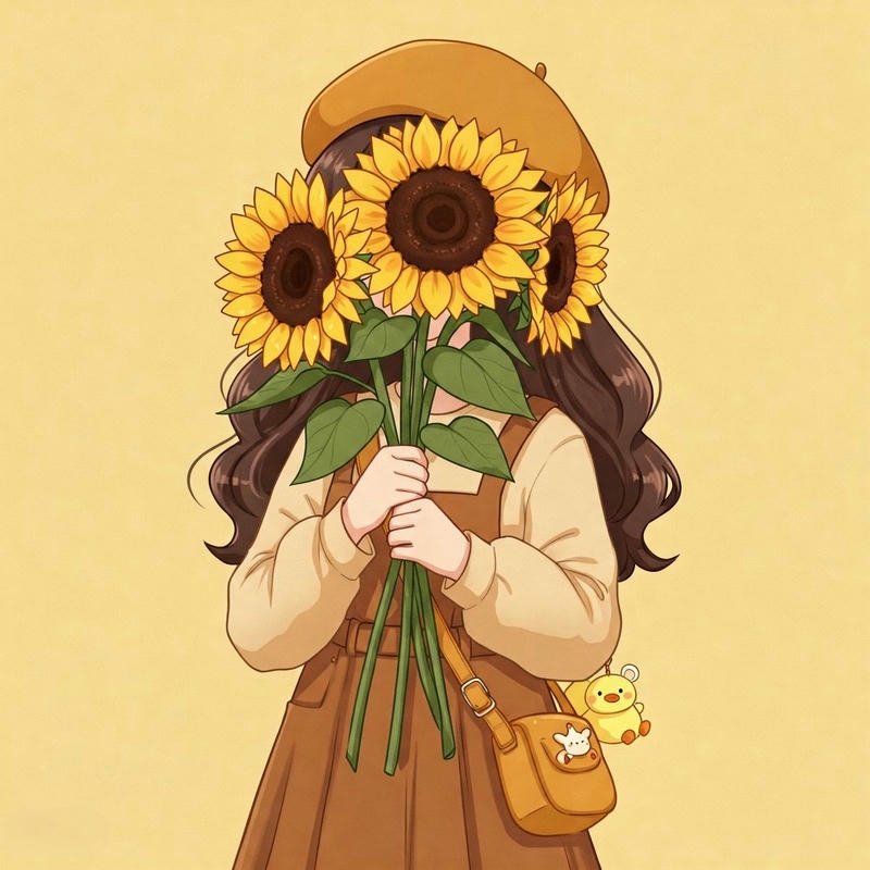 Hình ảnh avatar nữ che mặt chụp ảnh tối