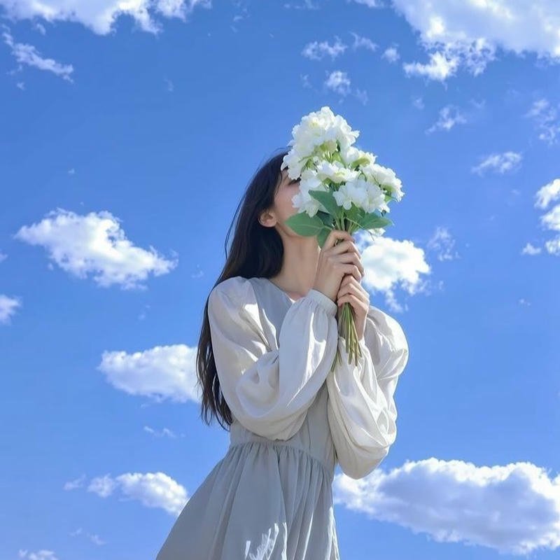 Hình ảnh avatar nữ che mặt dành cho profile