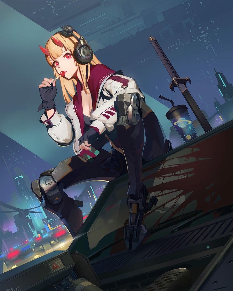 Hình ảnh nữ ngầu anime thần thái cuốn hút