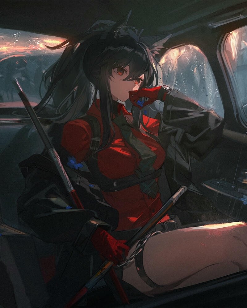 Hình anime nữ ngầu phong cách dark mạnh