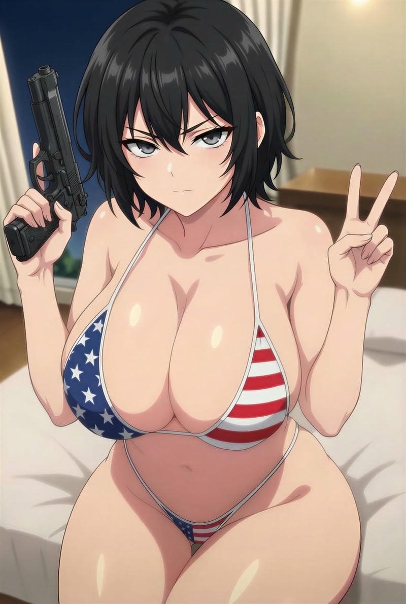 Hình gái anime mặc bikini dâm mỹ