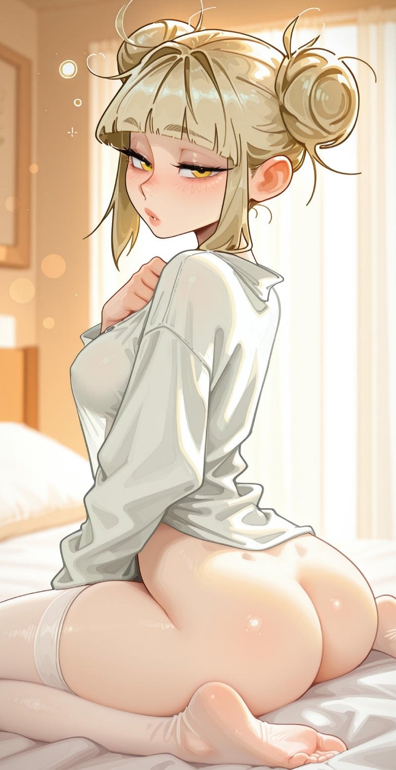 Hình hentai Himiko Toga nứng lồn