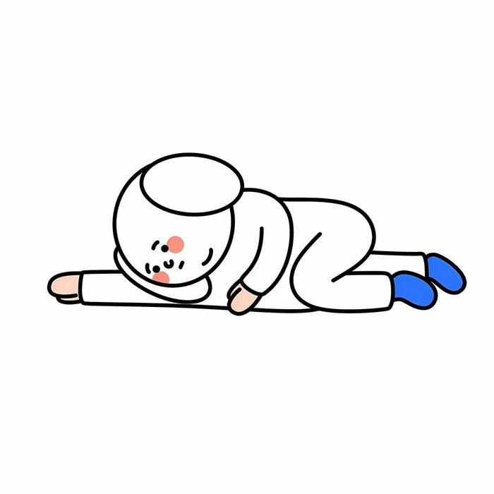Hình người nằm lười biếng avatar trắng tinh