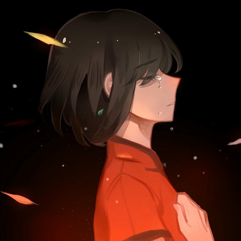 Nữ anime buồn ảnh avatar cảm xúc sâu