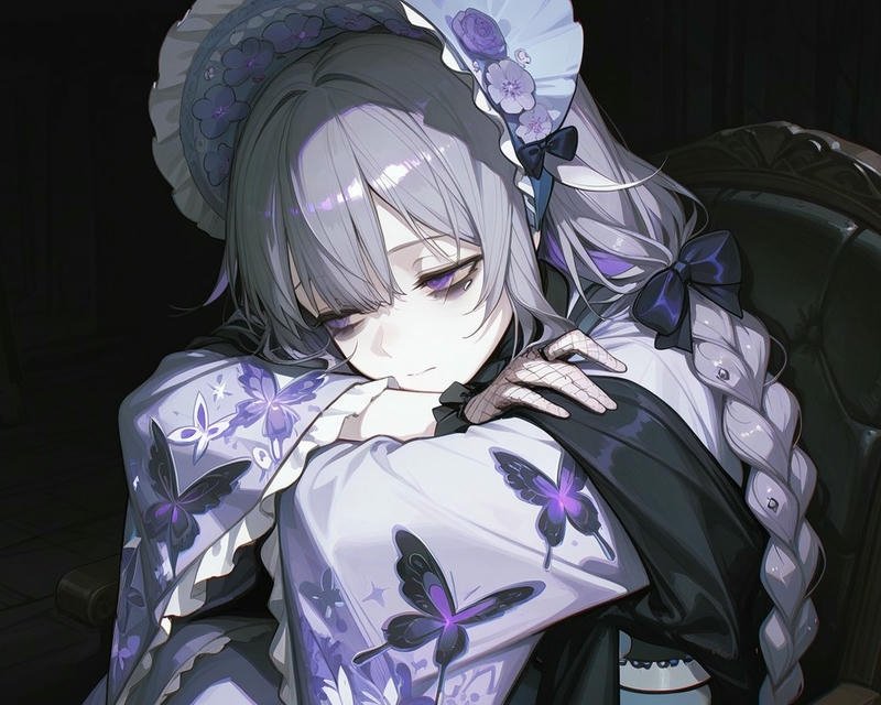 Nữ anime buồn ảnh thể hiện nỗi cô đơn