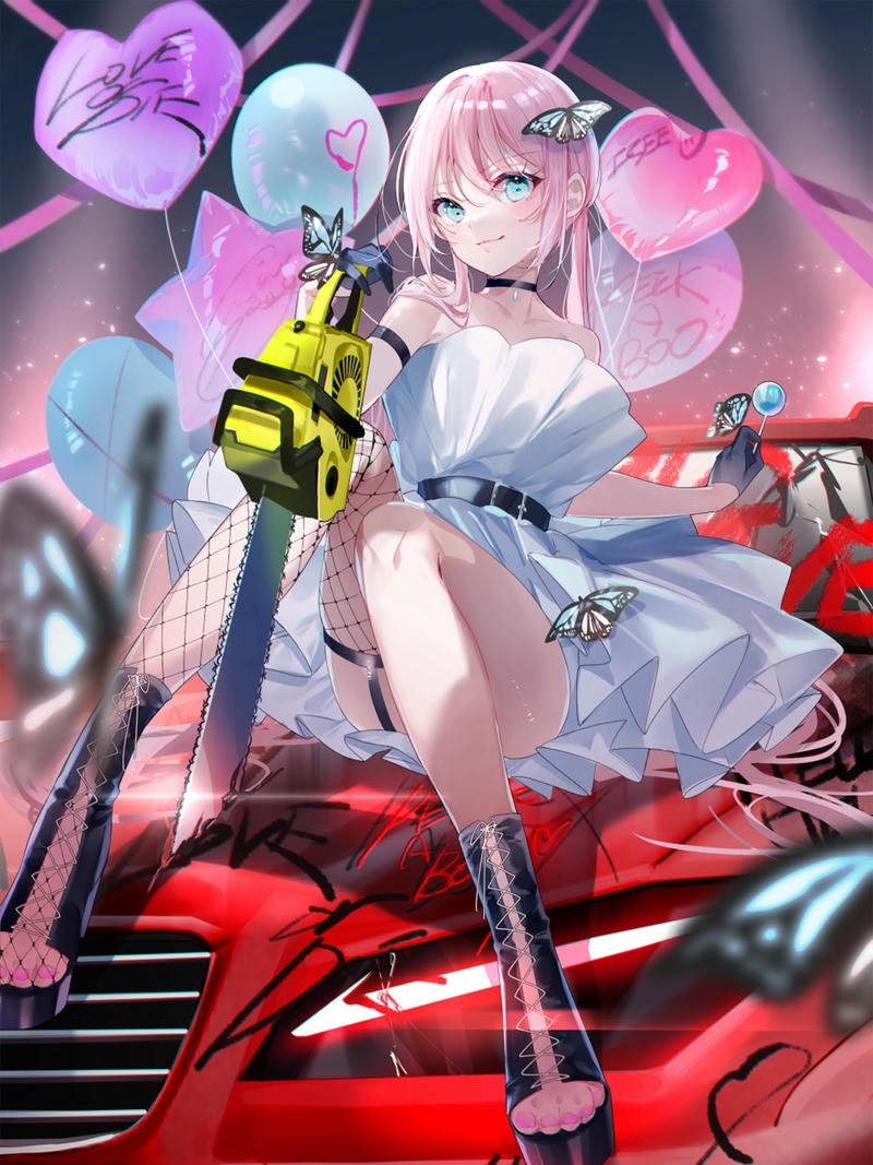 Nữ anime ngầu hình phong cách cá tính