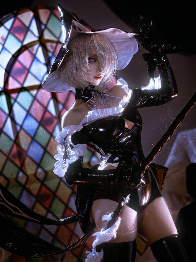 Phù thủy ảnh cosplay phong cách huyền ảo nghệ thuật