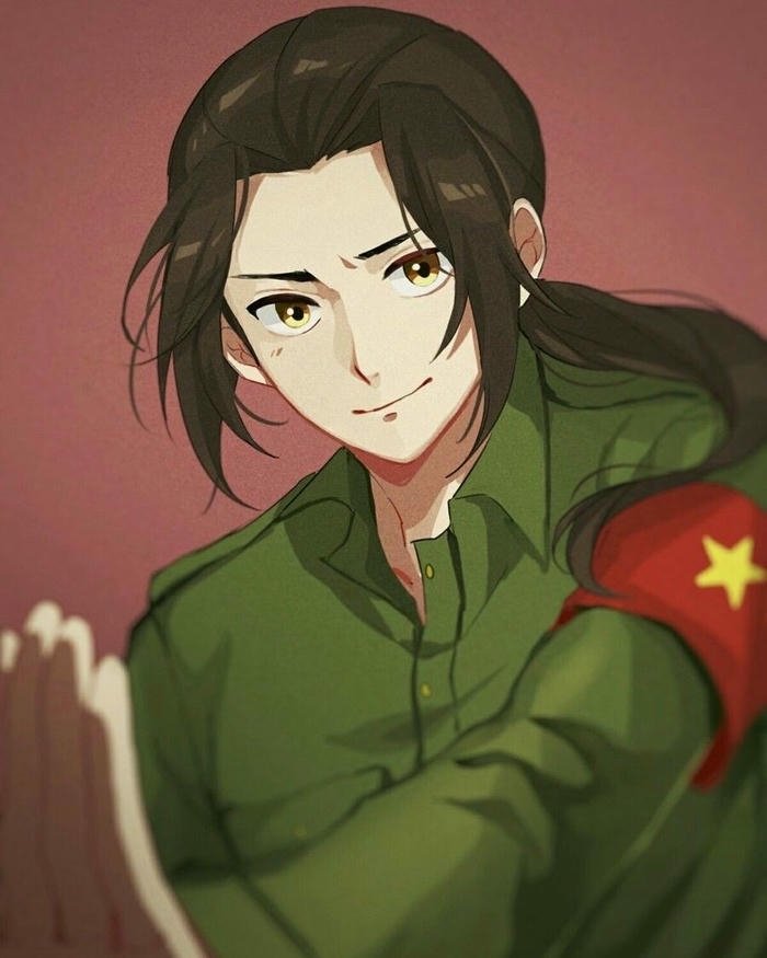 Tranh chú bộ đội hải quân điển trai chào kiểu quân đội