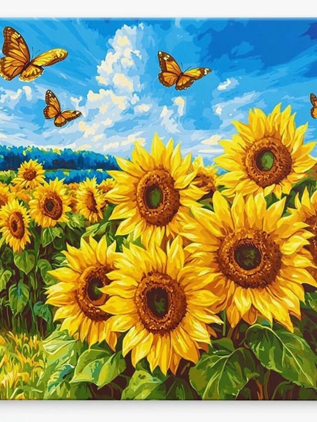 Những mẫu hình tranh vẽ hoa hướng dương đẹp và gần gũi