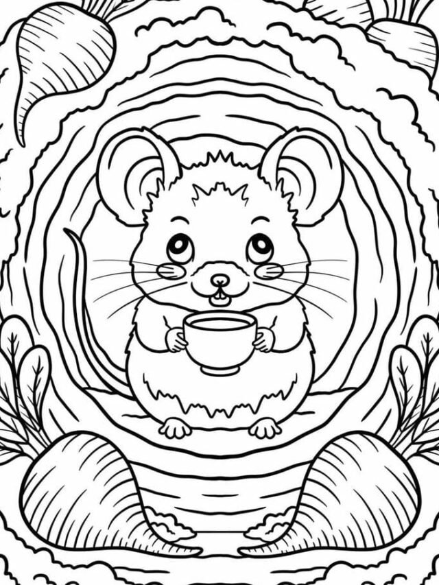 Tuyển tập 139+ tranh tô màu con chuột dễ thương cho bé tập tô