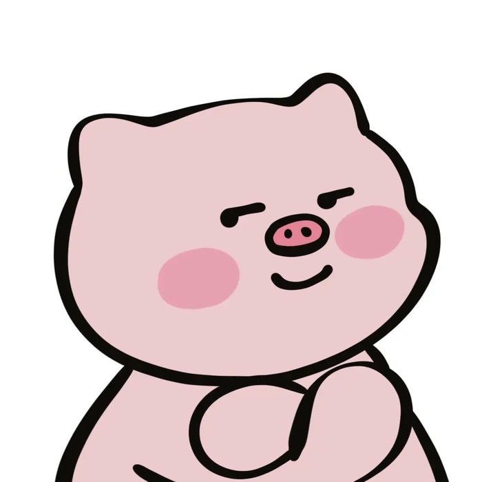 nhãn dán heo hồng sticker pack