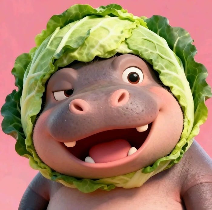 sticker Moo Deng đáng yêu