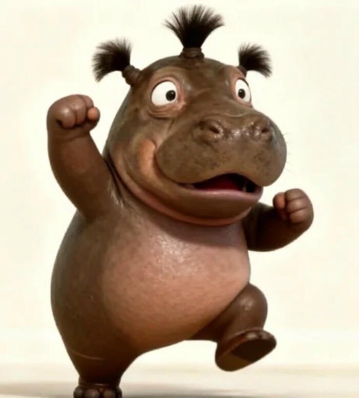 sticker Moo Deng phong cách Thái