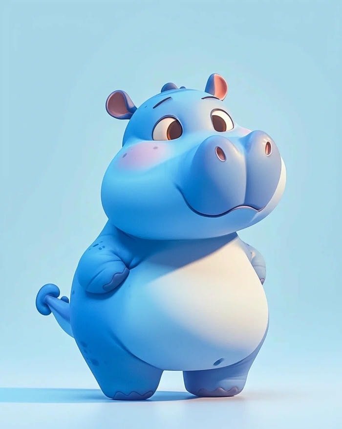 sticker Moo Deng vui nhộn