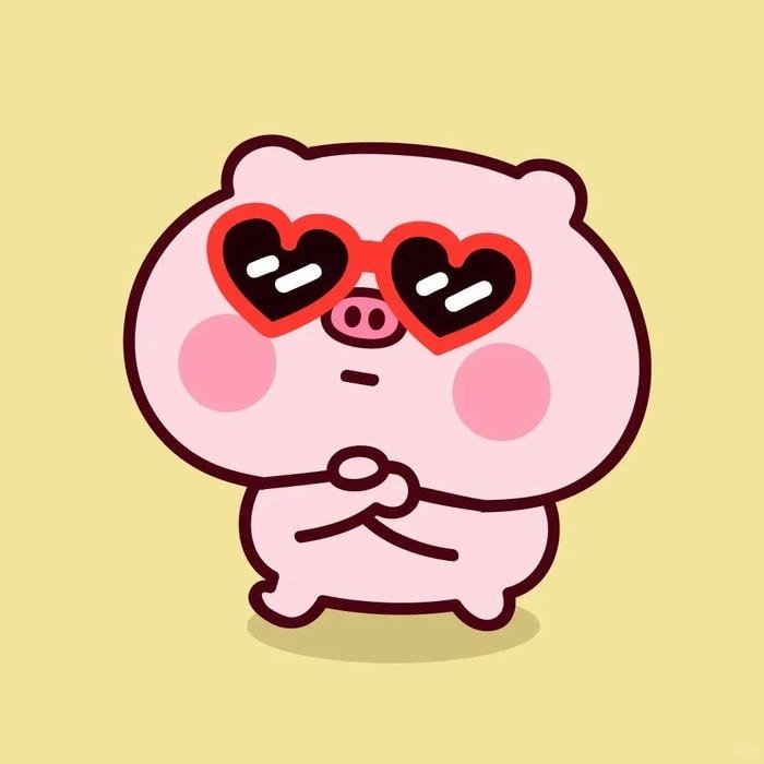 sticker heo hồng đáng yêu cho sổ tay