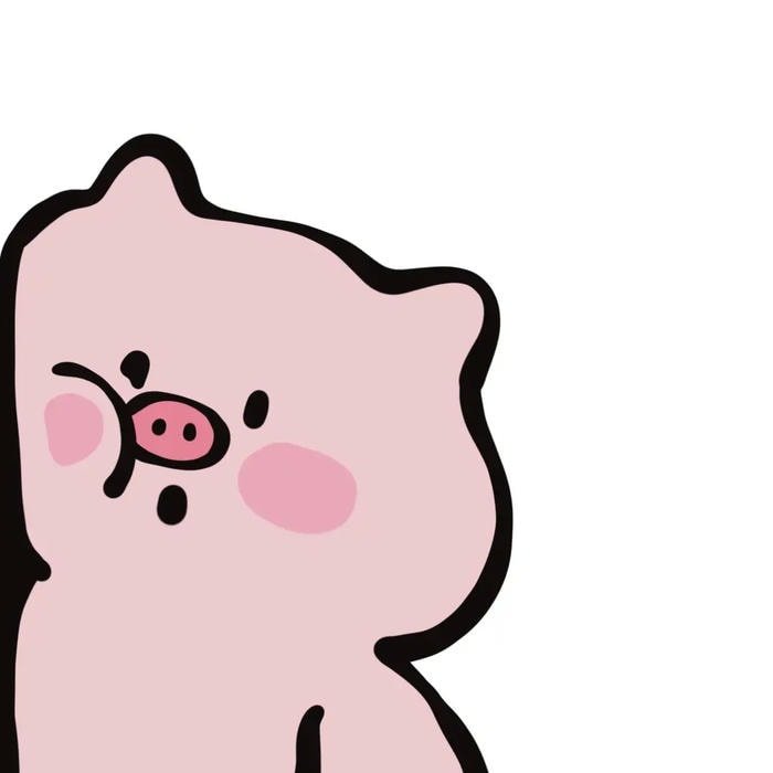 sticker heo hồng dễ thương nhỏ
