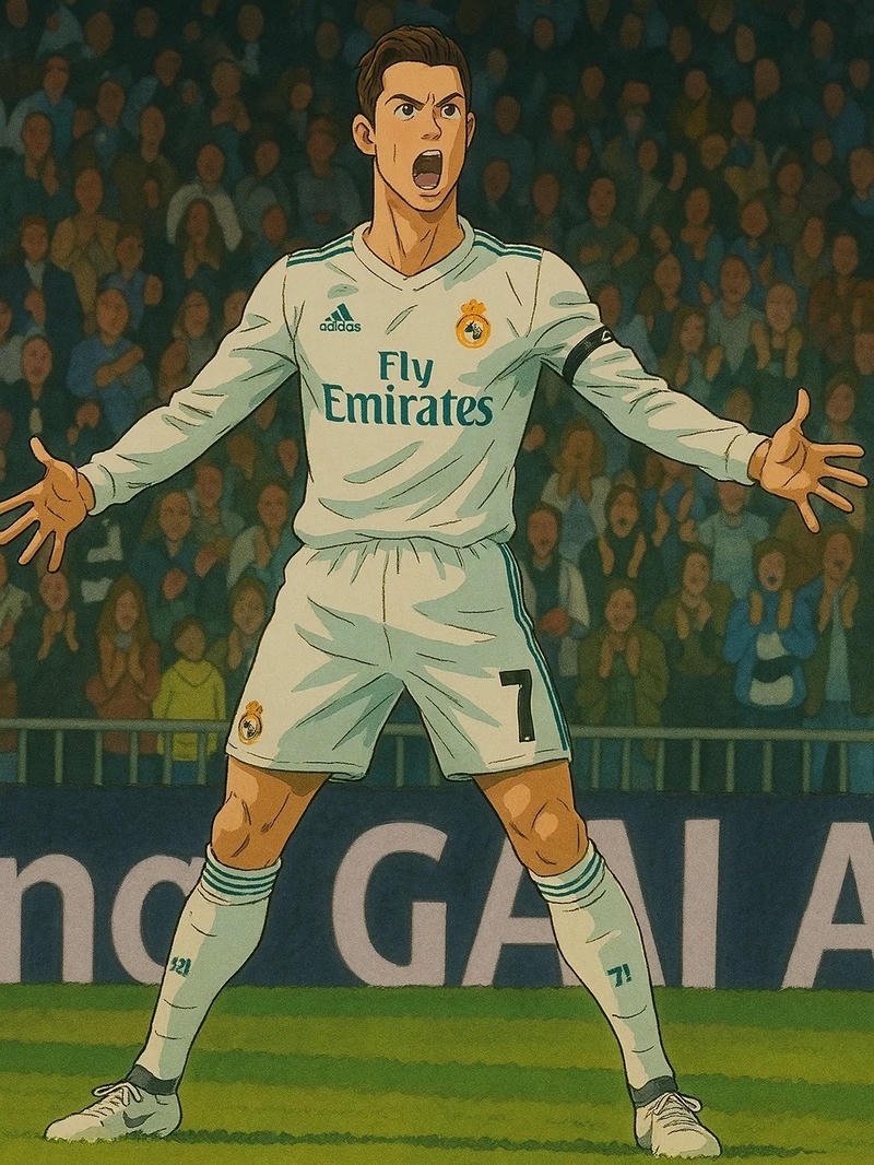 Tổng hợp 250+ hình ảnh Ronaldo anime chất lượng nhất Ảnh Ronaldo anime mặc áo bồ đào nha chạy trên sân