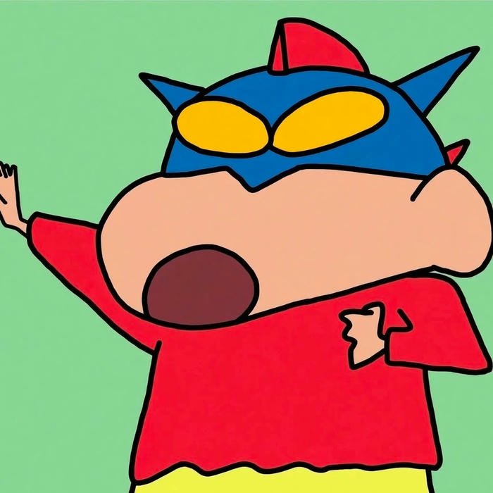 Ảnh avatar Shin-chan hát karaoke cùng gấu trúc dễ thương