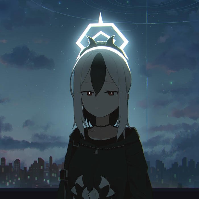 Ảnh avatar Tiktok đẹp anime nữ có vòng hào quang trên đầu