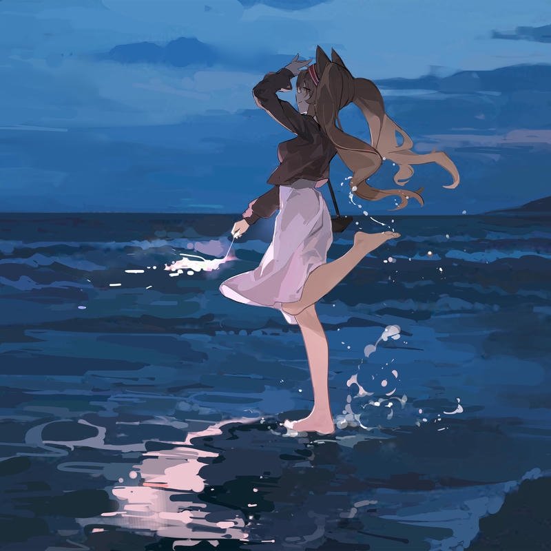 Tổng hợp 112+ bộ 4K avatar đơn giản nhưng cực kỳ sắc nét Ảnh bìa 4k cô gái anime đi dạo trên bãi biển