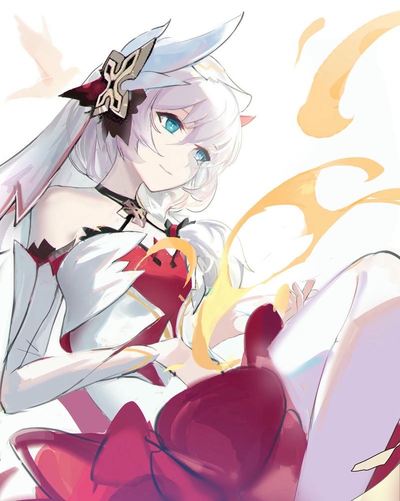 Ảnh thỏ anime đứng dưới ánh trăng tròn to sáng rực