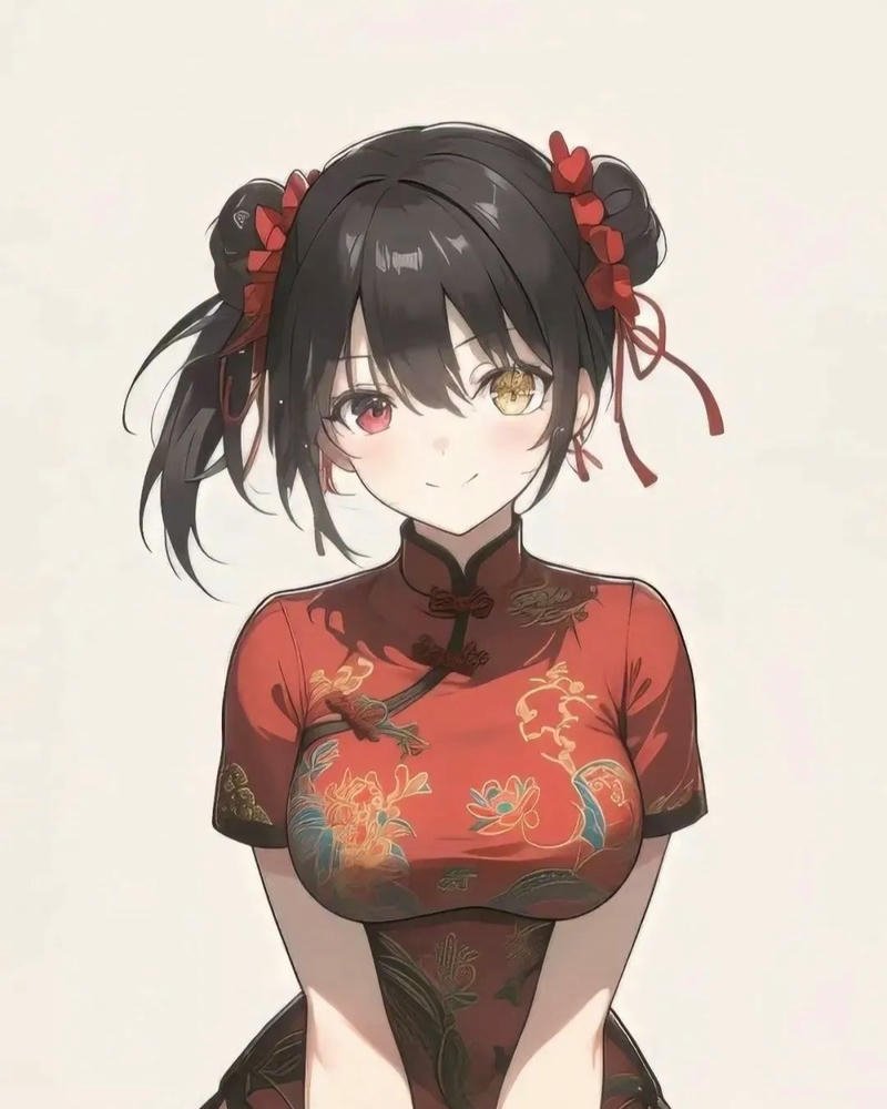 Tổng hợp 88+ hình ảnh Kurumi anime đẹp lạnh lùng nhất Date A Live Kurumi mặc sườn xám đỏ trung hoa