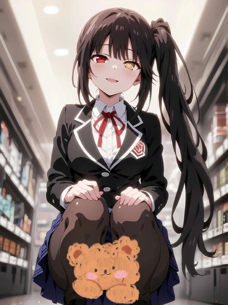 Tổng hợp 88+ hình ảnh Kurumi anime đẹp lạnh lùng nhất Fanart Kurumi ôm gấu bông nhỏ trông rất đáng yêu