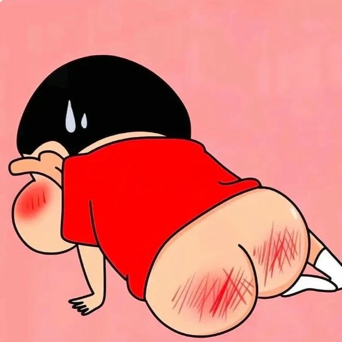 Hình ảnh avatar shin cậu bé bút chì khoe mông đỏ hài hước