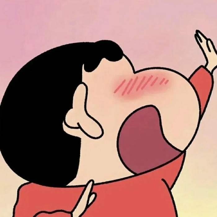 Hình avatar Shin ngại ngùng đỏ mặt khi gặp gái xinh