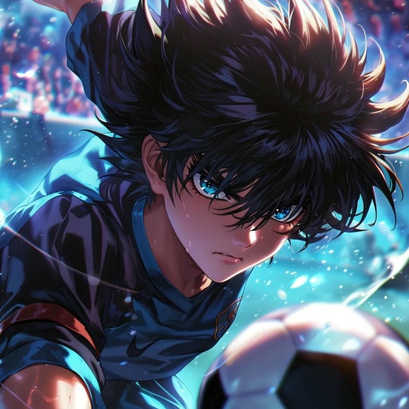 Hình avatar anime bóng đá đẹp cầu thủ bóng tối