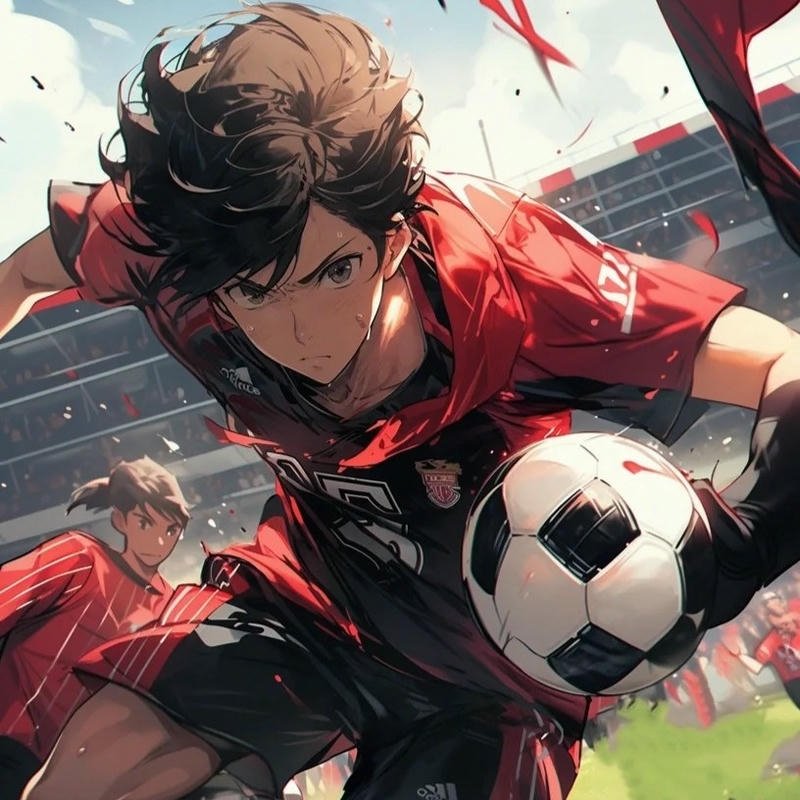 Hình avatar anime bóng đá đẹp cầu thủ dũng mãnh