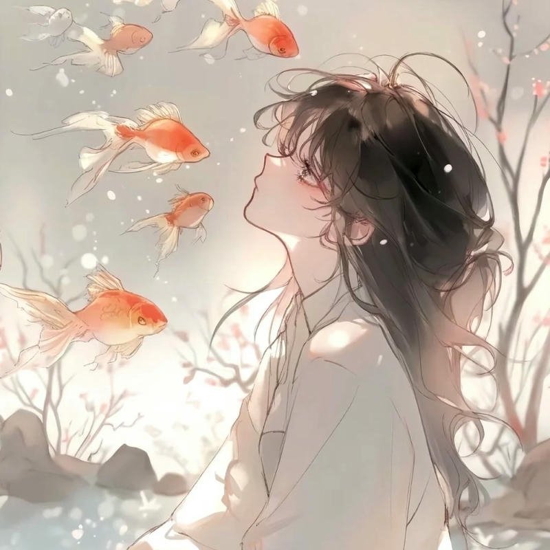 Hình avatar thiếu nữ xinh đẹp góc nghiêng ánh sáng nhẹ