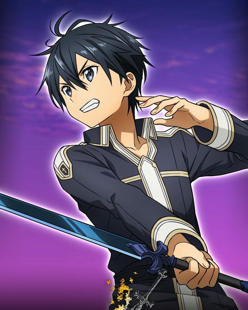 Kirito chiến đấu hét lớn đầy khí thế và sức mạnh hủy diệt