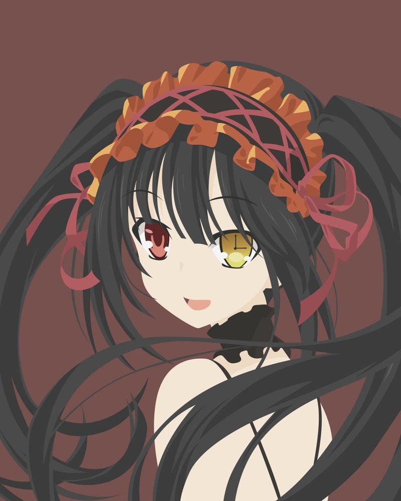 Tổng hợp 88+ hình ảnh Kurumi anime đẹp lạnh lùng nhất Kurumi Tokisaki cận mặt lộ mắt đồng hồ vàng