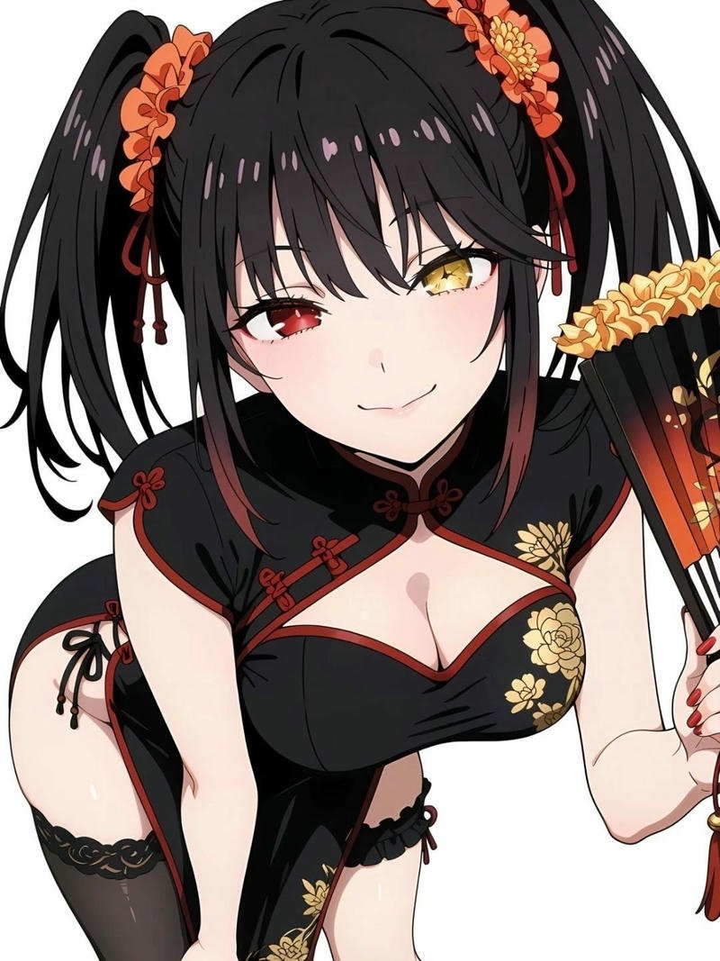 Tổng hợp 88+ hình ảnh Kurumi anime đẹp lạnh lùng nhất Kurumi Tokisaki mặc váy sườn xám đen rất quyến rũ