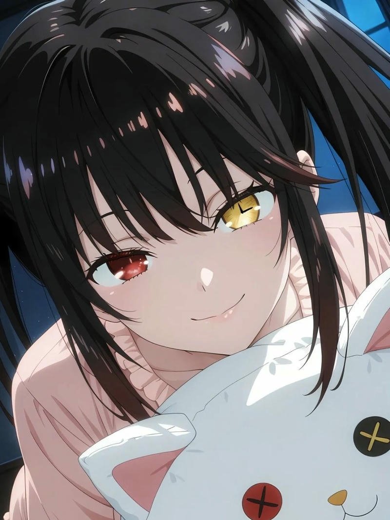 Tổng hợp 88+ hình ảnh Kurumi anime đẹp lạnh lùng nhất Kurumi Tokisaki ôm mèo trắng cọ má dễ thương