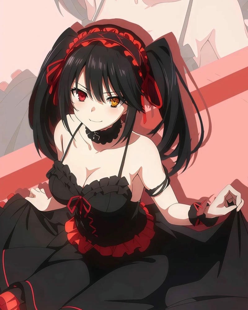Tổng hợp 88+ hình ảnh Kurumi anime đẹp lạnh lùng nhất Kurumi anime quay đầu mỉm cười nhẹ nhàng nền tối