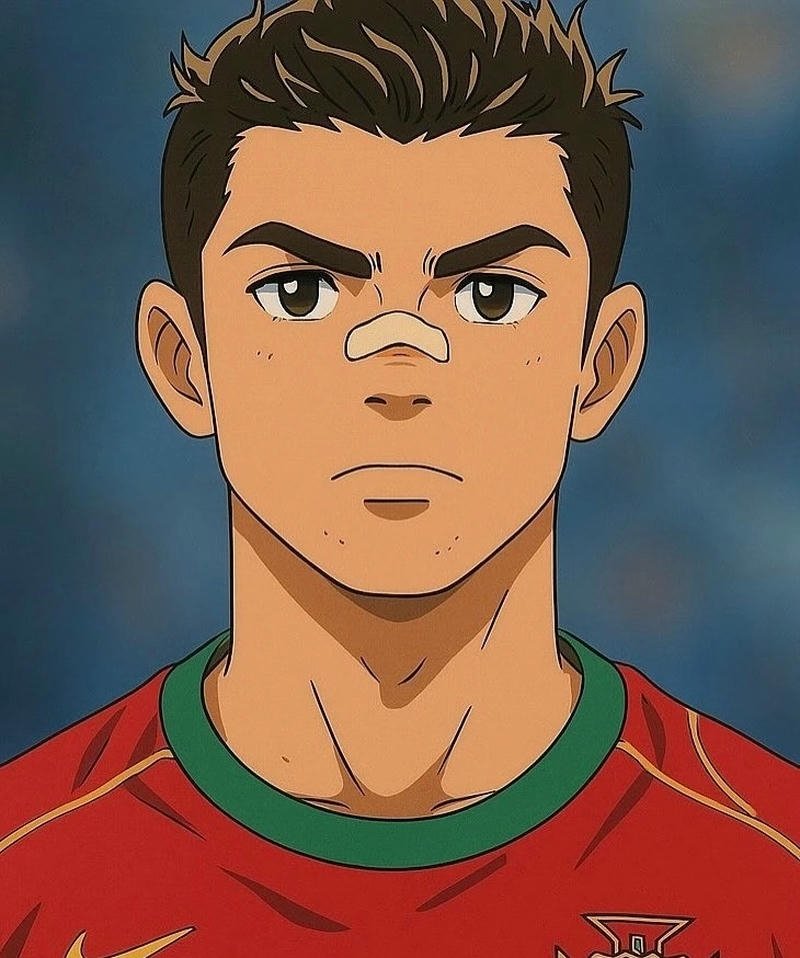 Tổng hợp 250+ hình ảnh Ronaldo anime chất lượng nhất Ronaldo anime bị thương ở mũi nhưng vẫn rất ngầu