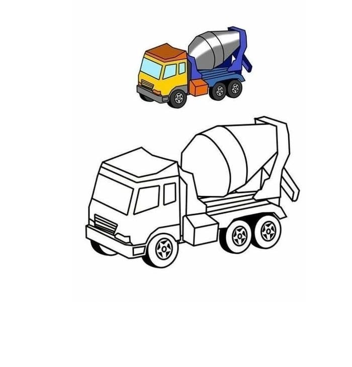 chủ đề giao thông dành cho trẻ tranh tô màu xe ô tô cho bé