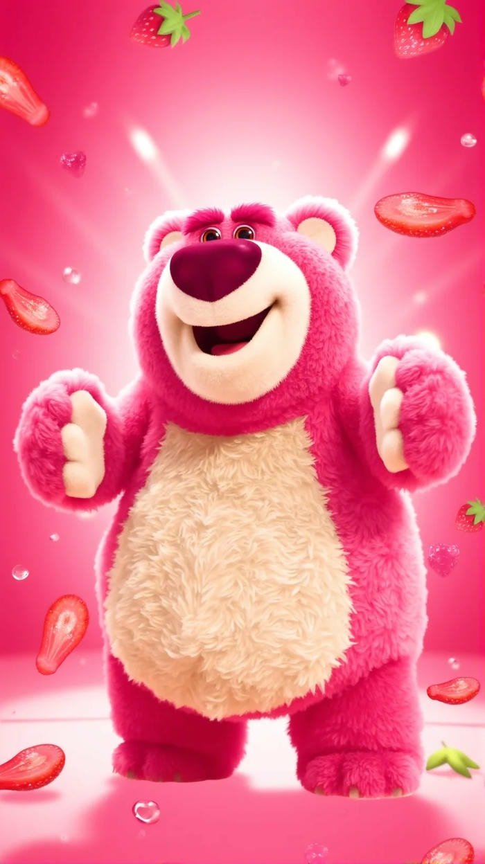 gấu dâu phong cách ngọt ngào cute