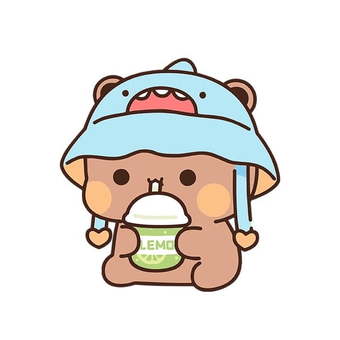 hình gấu cute dùng làm sticker