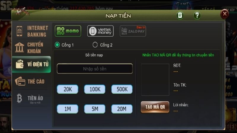 Nạp tiền B52CLUB nhanh chóng với 3 phương thức an toàn image2