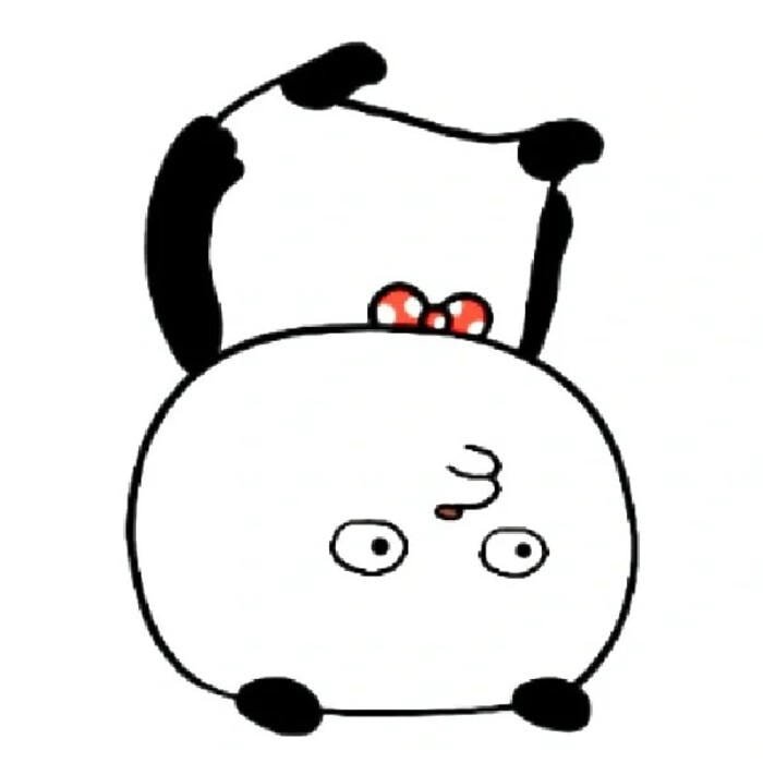 panda đáng yêu meme phong cách sticker