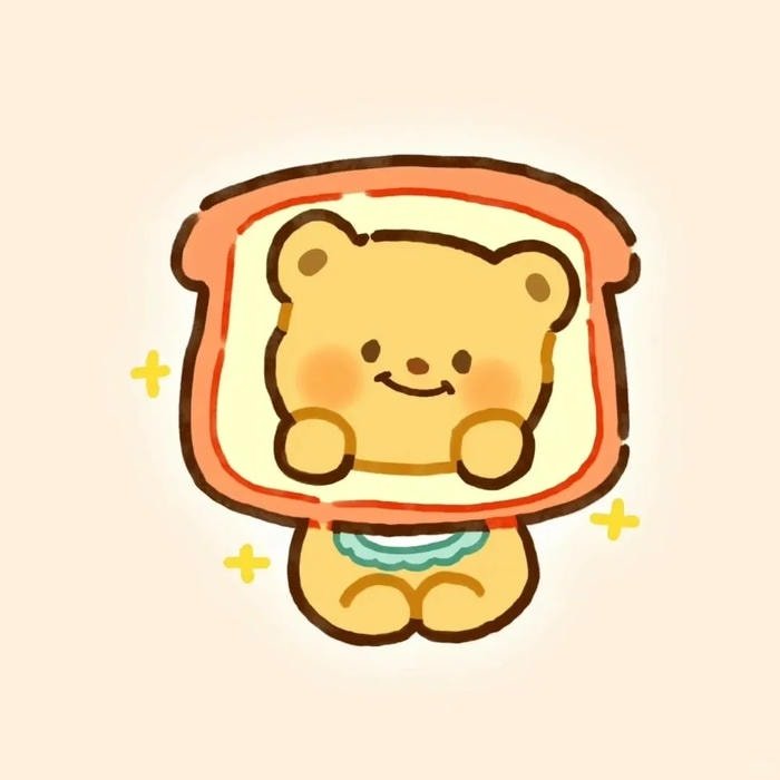 sticker gấu cute dùng chat online