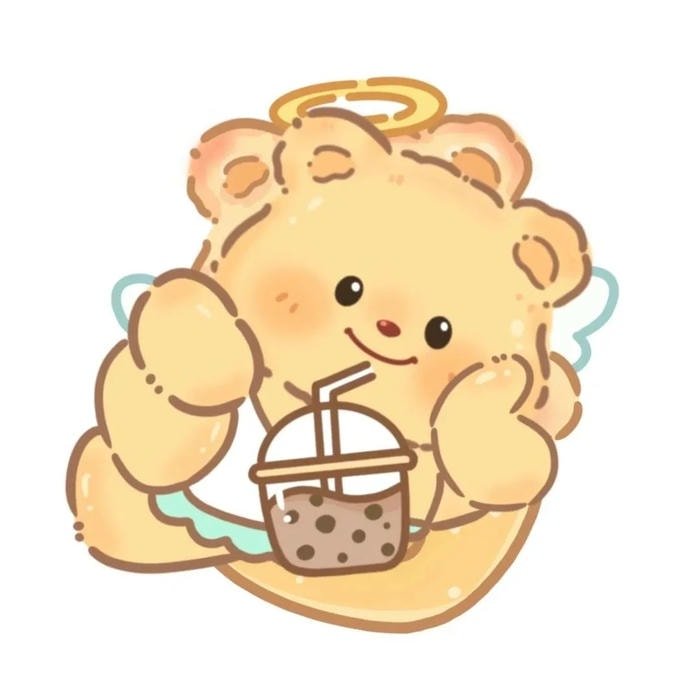 sticker gấu cute phong cách trẻ trung