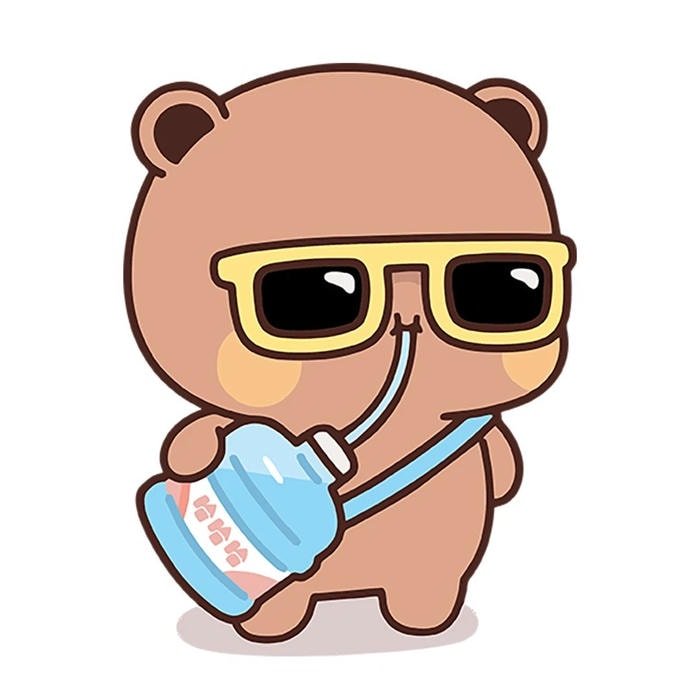sticker gấu đáng yêu cho nhắn tin