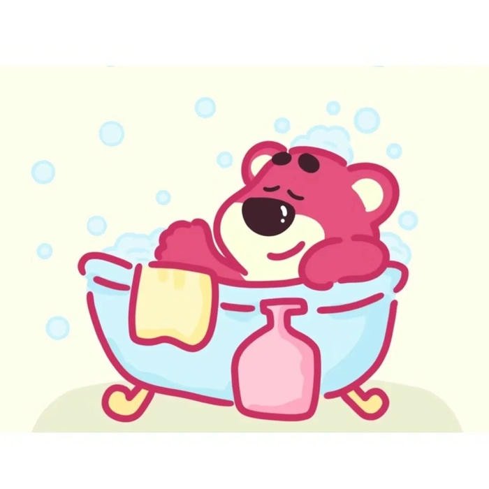 sticker gấu dâu đáng yêu cho web