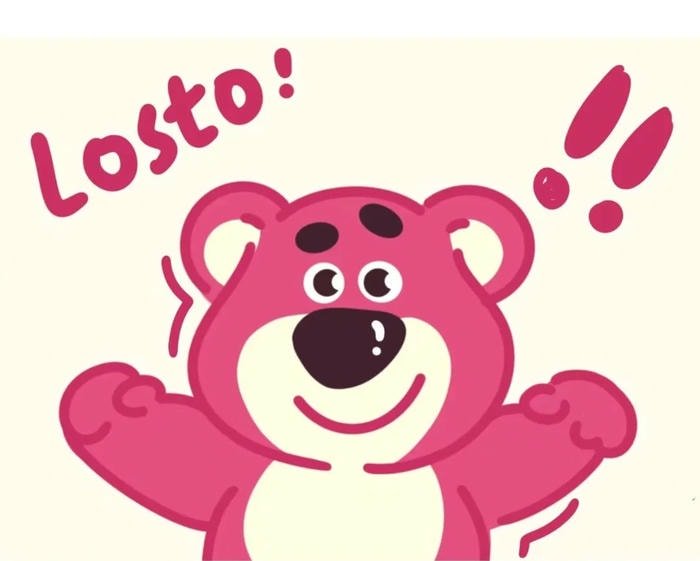 sticker gấu dâu dùng chat online