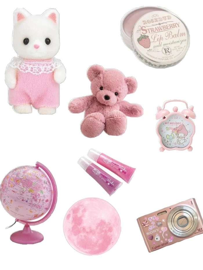 Trọn bộ 99+ Sticker Màu Hồng Hoạt Hình Phong Cách Đáng Yêu sticker hồng phong cách trẻ trung